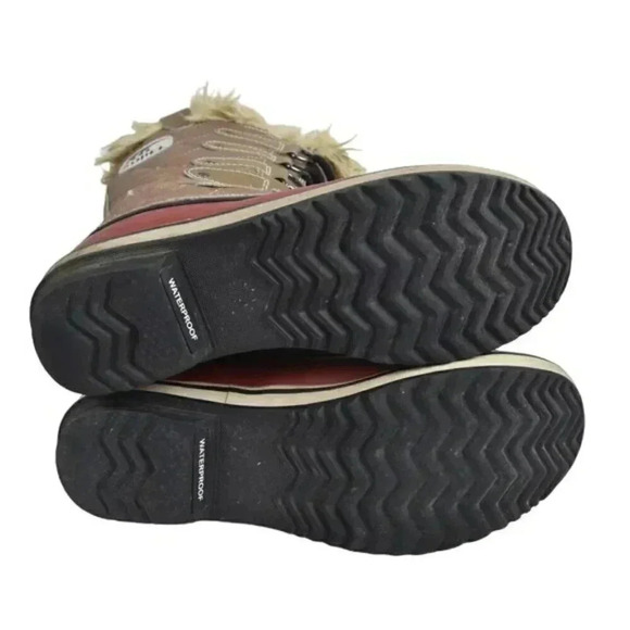 Sorel Trail Autumn Bronze Tofino  Joan of Arctic Snow Winter Boots Brown Red 6 - Picture 11 of 12